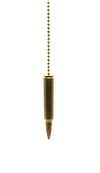 Spent Brass Bullet Fan Pull Chain