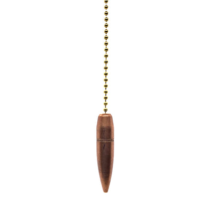 Spent Brass Bullet Fan Pull Chain