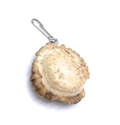 Natural Antler Burr Zipper Pull