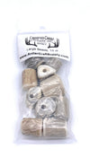 Large Deer Antler Beads, 10 ct