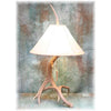 Medium 2 Antler Mule Deer Table Lamp