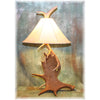 Moose and Elk Antler Table Lamp