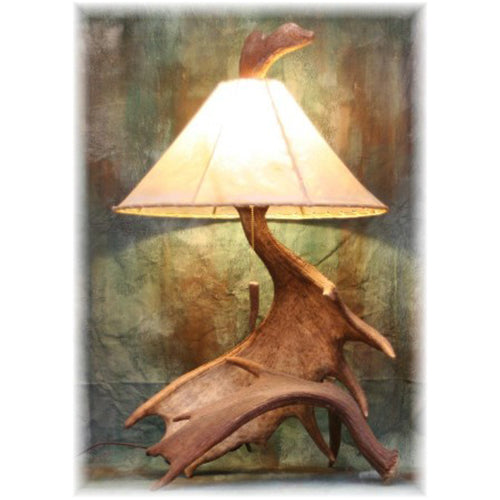 Extra Large Moose Antler Table Lamp