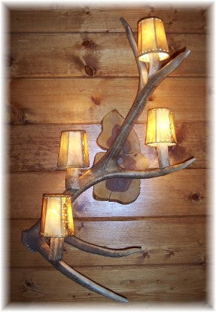 Elk Antler 4 Light Sconce