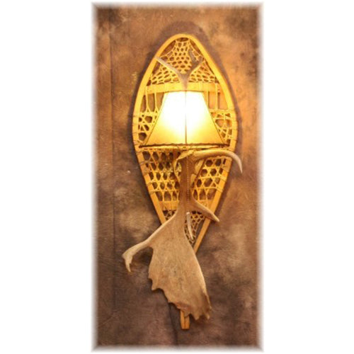 Fallow Deer Antler Snowshoe Sconce
