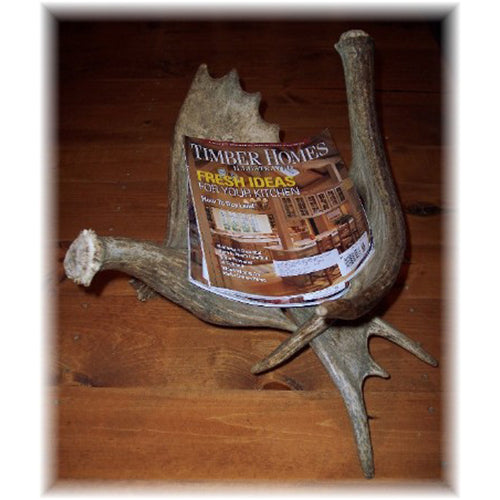 Horizontal Moose Antler Magazine Rack – Crooked Creek Antler Art