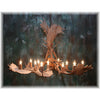 9 Antler, 12 Light Fallow Deer Antler Chandelier