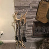 Large Whitetail Antler Fireplace Set