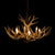 9 Antler, 6 Light Mule Deer Antler Chandelier