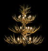 36 Antler, 18 Light 3 Tier Cascading Deer Antler Chandelier