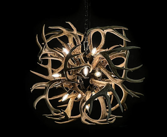 Whitetail Antler Globe Chandelier