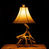 Small 3-4 Antler Whitetail Nightstand Lamp