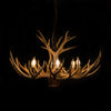 9 Antler, 6 Light Mule Deer Antler Chandelier